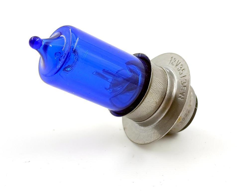 LAMPADA FAROL BIODO DUPLA AZUL ESCURA 12X35W P15 B Z-100 EMBUS (9002)
