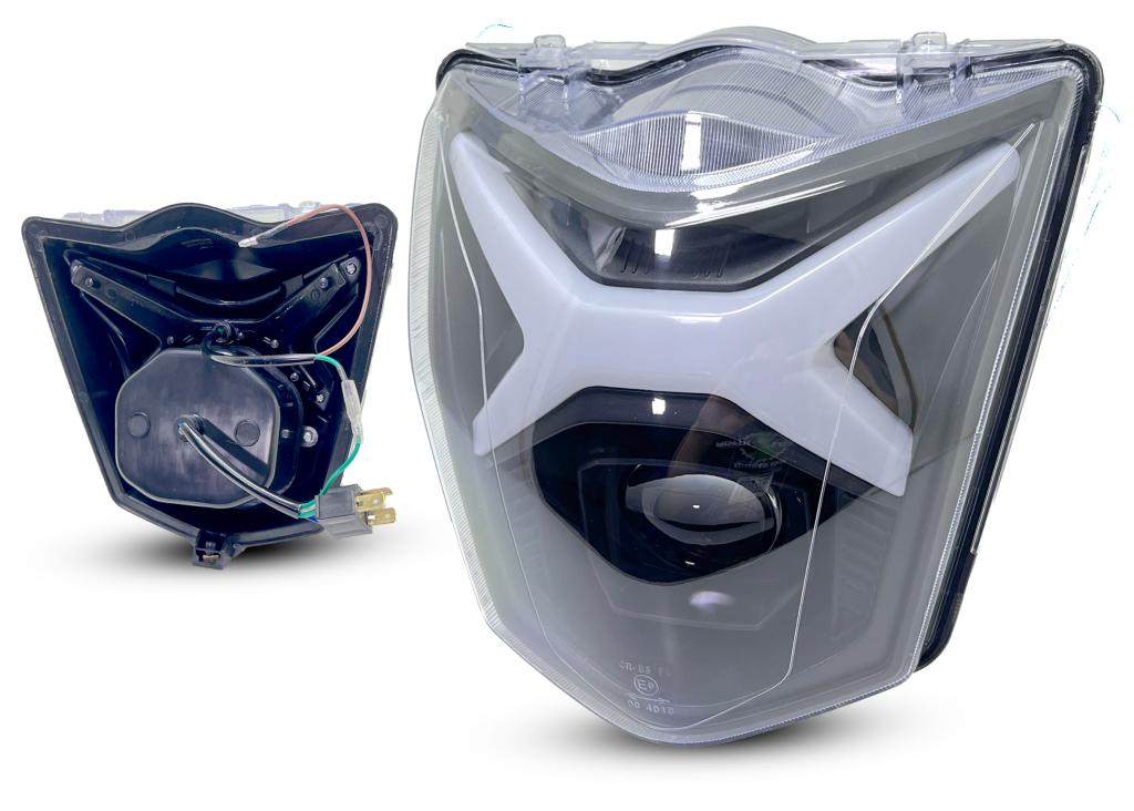 BLOCO OPTICO TITAN 160 16-24/START 160 16-24/FAN 1 25I 14-18/FAN 160 15-24 C/DRL PROJETOR LED TELESCO PIO EMBUS