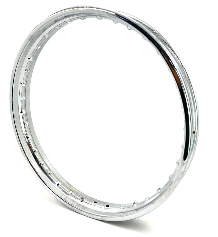 ARO RODA FERRO DIANTEIRO 1.60X18 TITAN/FAN 125-150 -160 00-18/START 160 16-18/FACTOR 125 09-15/YBR 12 5 00-08 CROMADO EM