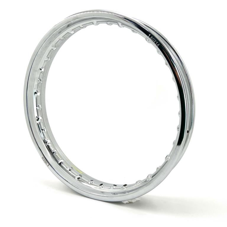 ARO RODA FERRO TRASEIRO 1.60X14 BIZ 100-110I-125 9 8-15/POP 100 07-15/POP 110I 16-26 CROMADO EMBUS