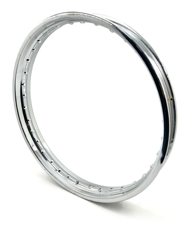 ARO RODA FERRO DIANTEIRO 1.60X21 XR 250 TORNADO/NX 400 FALCON/LANDER 250/TENERE 250/NX/XR 200/XLR 125 CROMADO EMBUS