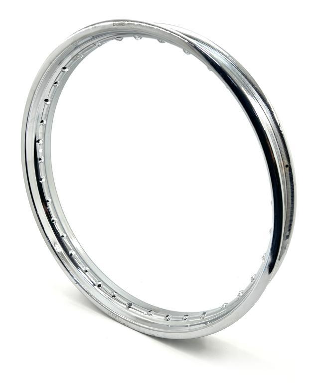 ARO RODA FERRO DIANTEIRO 1.60X21 XR 250 TORNADO/NX 400 FALCON/LANDER 250/TENERE 250/NX/XR 200/XLR 125 CROMADO EMBUS