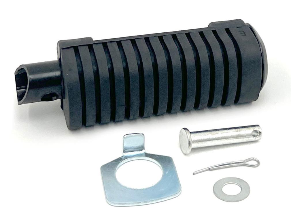 PEDALEIRA TRASEIRA COMPLETA NX 400 FALCON/XR 250 T ORNADO/NXR BROS/SHI EFI 175 25-26 ESQUERDA (PRETO) EMBUS