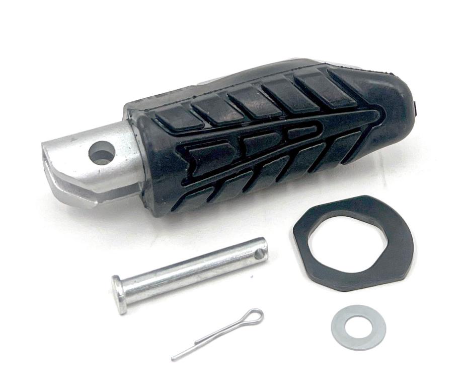 PEDALEIRA TRASEIRA COMPLETA TITAN 160/FAN 160/STAR T 160 16-24/CB 250F 16-23 TWISTER/NXR 150 16-23 BR OS DIREITA (PRATA)