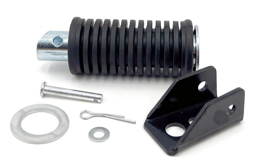 PEDALEIRA TRASEIRA COMPLETA YES 125 04-16/INTRUDER 125 06-10 COM CHAPA (PRATA) EMBUS