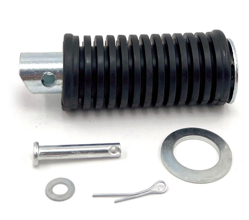 PEDALEIRA TRASEIRA COMPLETA YES 125 04-16/INTRUDER 125 06-10 SEM CHAPA (PRATA) EMBUS