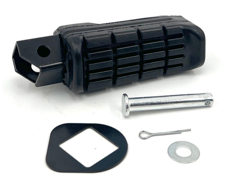 PEDALEIRA TRASEIRA COMPLETA CBX 250 01-08 TWISTER/ CBX 200 STRADA/CB 300R 09-15 DIREITA (PRETO) EMBUS