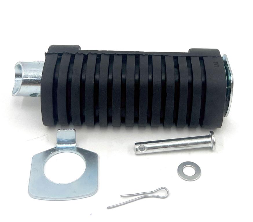 PEDALEIRA TRASEIRA COMPLETA NXR 125-150 03-12 BROS /XRE 300 09-15/SHI EFI 175 25-26/NX 400 FALCON ESQ UERDA (PRATA) EMBU