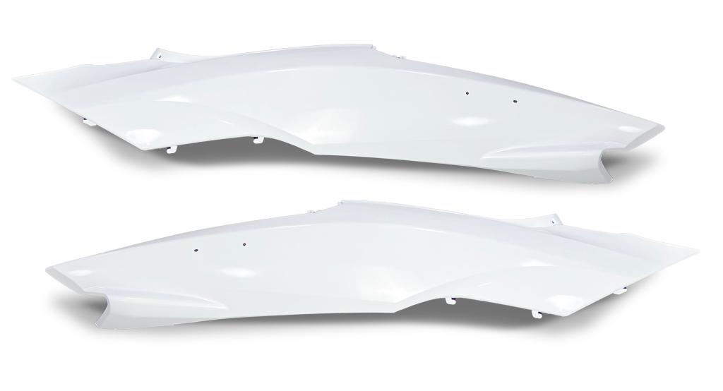 TAMPA LATERAL TRASEIRA PCX 150 2016 BRANCO FOSCO D IR/ESQ. (PAR) EMBUS