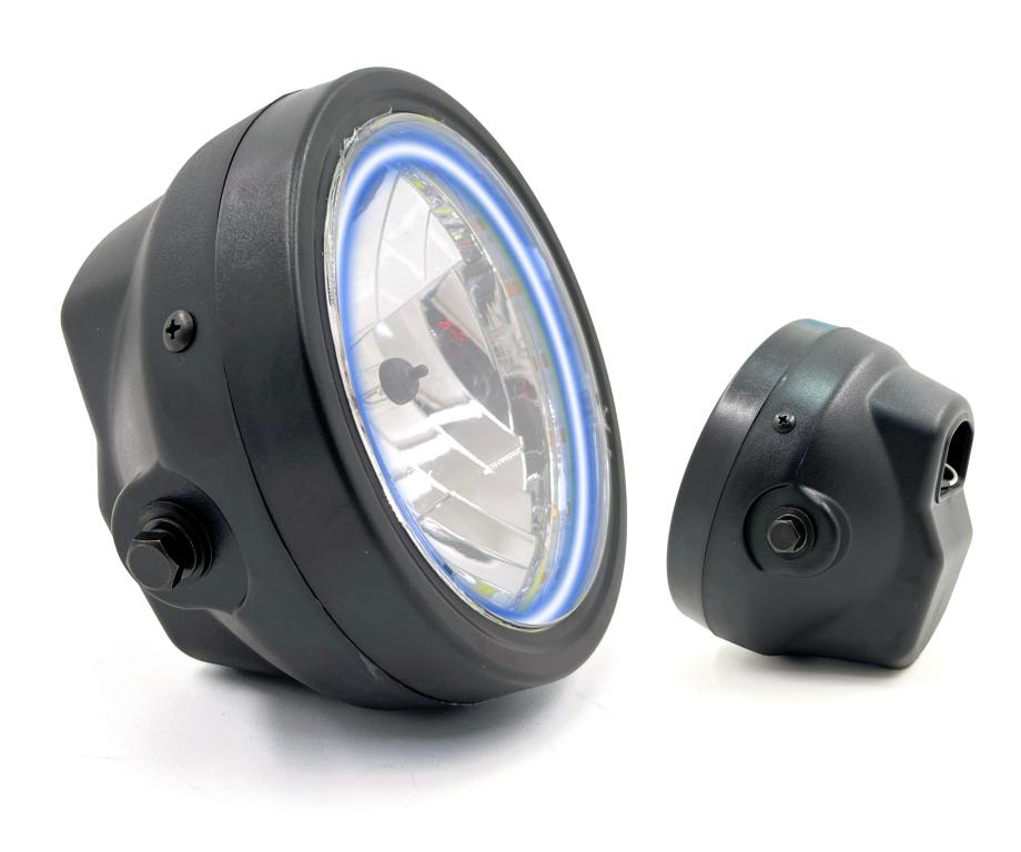 FAROL COMPLETO TITAN 150KS/ES/ESD 2004-2008 C/DRL (ARO METAL) EMBUS