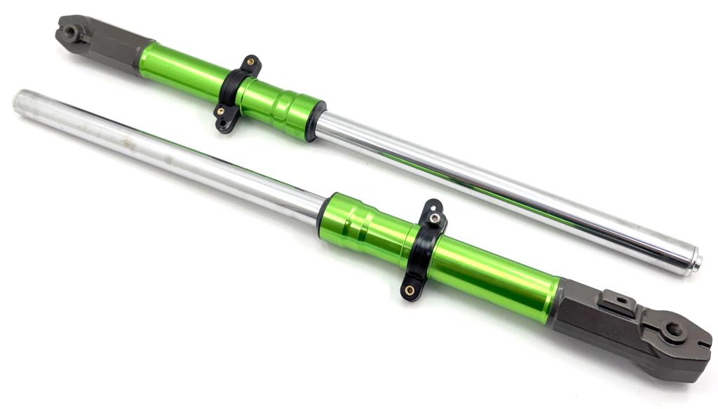 BENGALA ANODIZADO COMPLETA TITAN 150KS 04-08 Fr. LONA VERDE (PAR) EMBUS