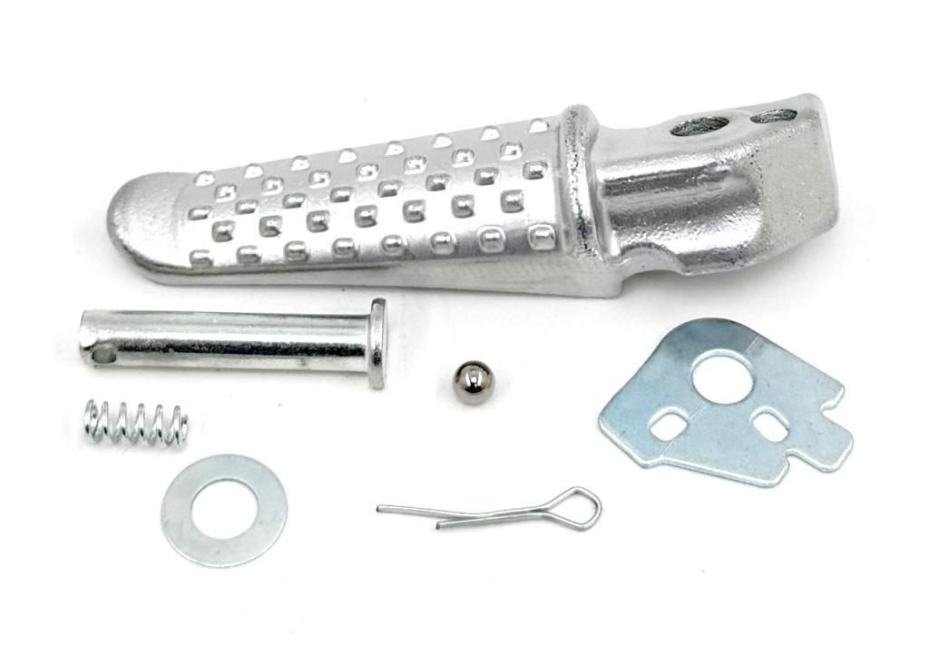 PEDALEIRA TRASEIRA COMPLETA CB 300F 2023-2026 TWIS TER ESQUERDA ALUMINIO EMBUS