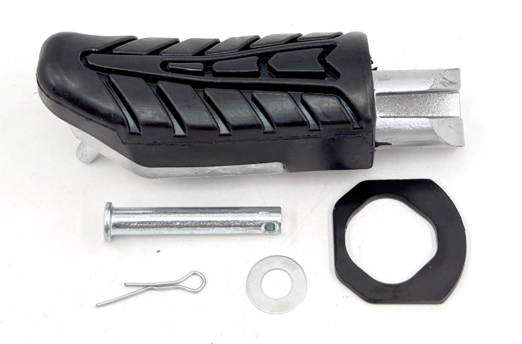 PEDALEIRA TRASEIRA COMPLETA TITAN 160/FAN 160/STAR T 160 16-24/CB 250F 16-23 TWISTER/NXR 160 16-23 BR OS PRETA ESQUERDA