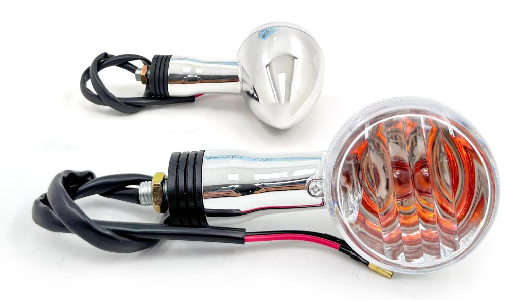 PISCA INTRUDER 125-250 CROMADO TRASEIRO DIR./ESQ. LENTE CRISTAL EMBUS MOD. ORIGINAL