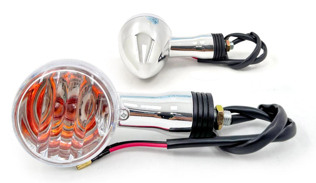 PISCA INTRUDER 125-250 CROMADO DIANTEIRO DIR./ESQ. LENTE CRISTAL EMBUS MOD. ORIGINAL
