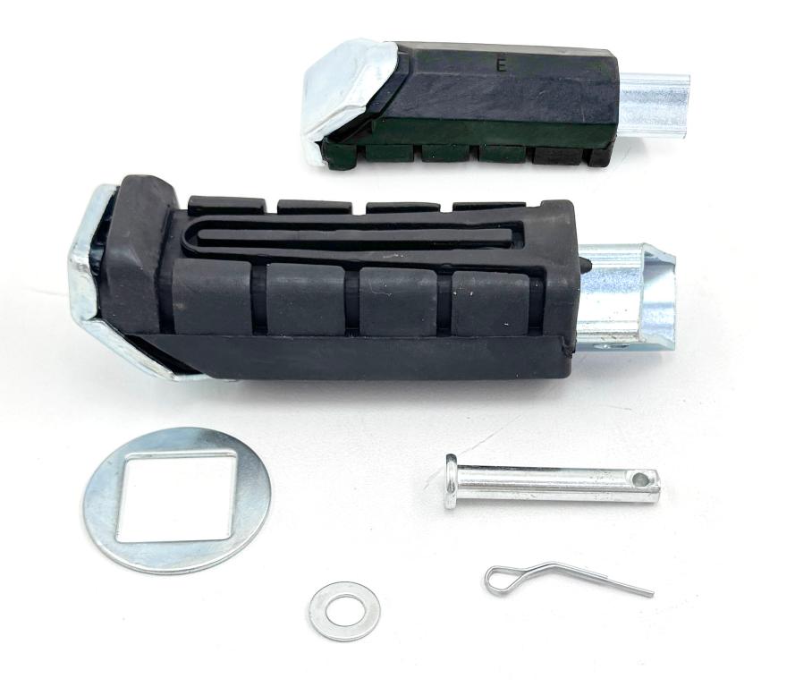 PEDALEIRA TRASEIRA COMPLETA YBR 125 00-08/XTZ 125 03-15/FAZER 150/FACTOR 150 14-24 ESQUERDA