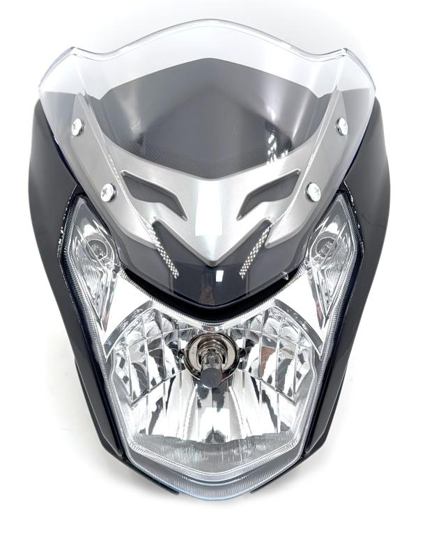 FAROL LED COMPLETO SUZUKI HAOJUE DK 160 2025-2026 PRETO C/CARENAGEM EMBUS NOVIDADE