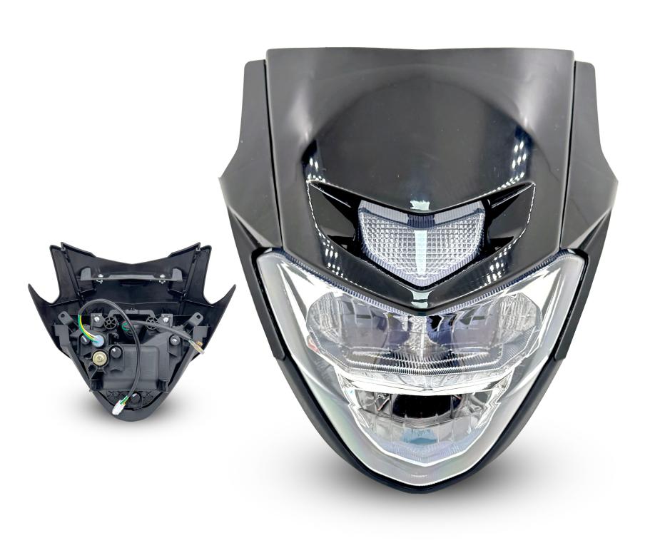 FAROL LED COMPLETO XTZ 250 20-24 LANDER PRETO NOVIDADE