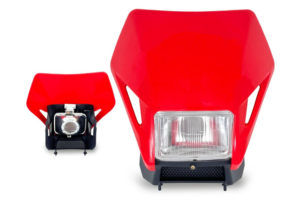 FAROL COMPLETO XR 250 01-08 TORNADO VERMELHO S/LAMP. NOVIDADE