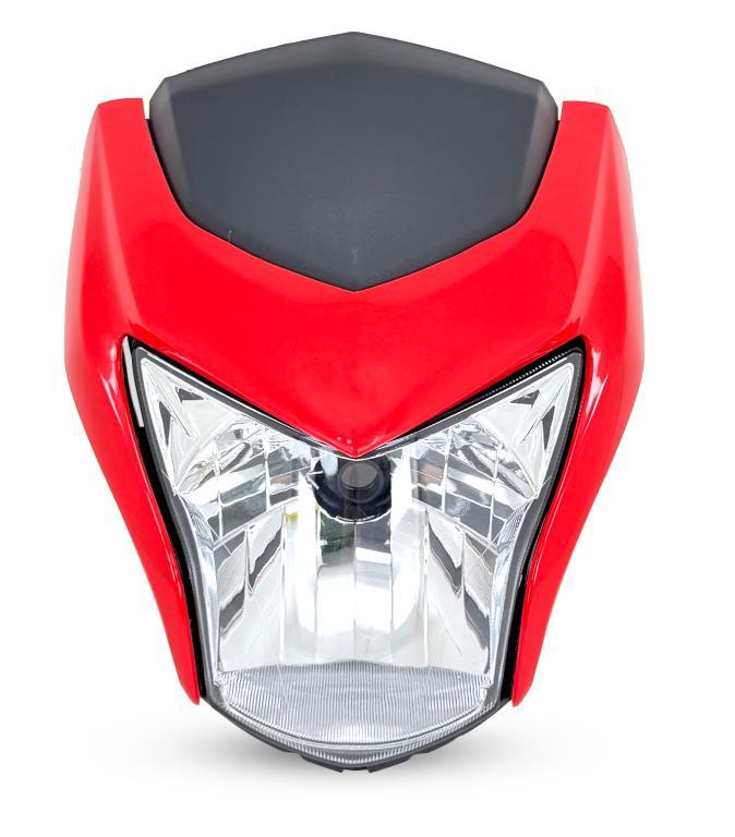 FAROL COMPLETO NXR 160 16-21 BROS COM CARENAGEM VERMELHO EMBUS NOVIDADE