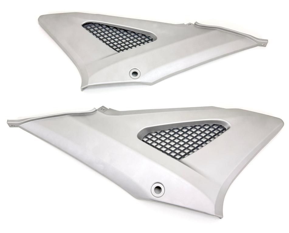 TAMPA LATERAL CBX 250 01-08 TWISTER PRATA FOSCO COM GRADE (PAR) EMBUS NOVIDADE