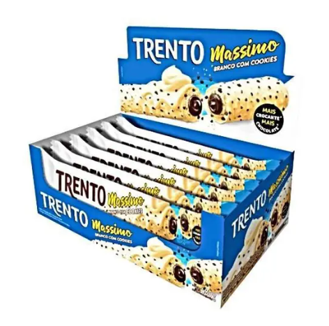 WAFER TRENTO MASSIMO BRANCO COOKIES 25Gx15