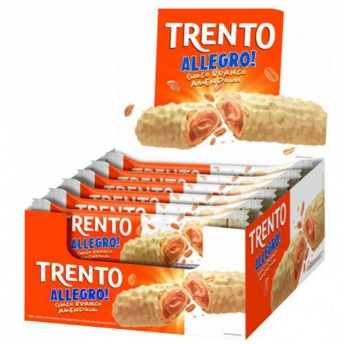 WAFER TRENTO ALLEGRO CHOCO BRANCO AMENDOIM 26Gx16