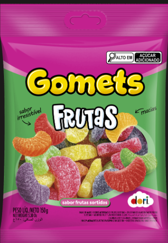 GOMETS GOMA DORI GOMOS DE FRUTAS 150G