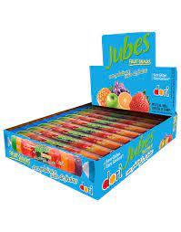JUBES FRUIT SNACKS TROP. TUBO 20X48G