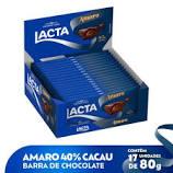 BARRA-CHOCOLATE LACTA AMARO 17x80G