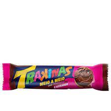 BISCOITO TRAKINAS CHOCOLATE E MORANGO 126G