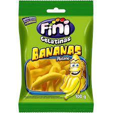 BALA FINI GELATINA BANANAS  12X80G