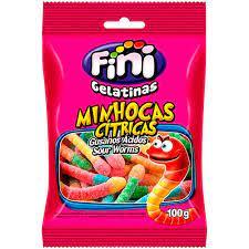 BALA FINI GELATINA MINHOCA CITRICA  12X80G
