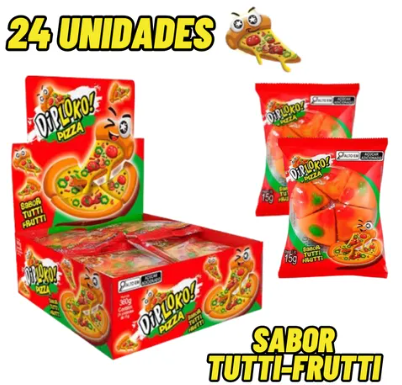 DIPLOKO PIZZA GUMMY 24X15G