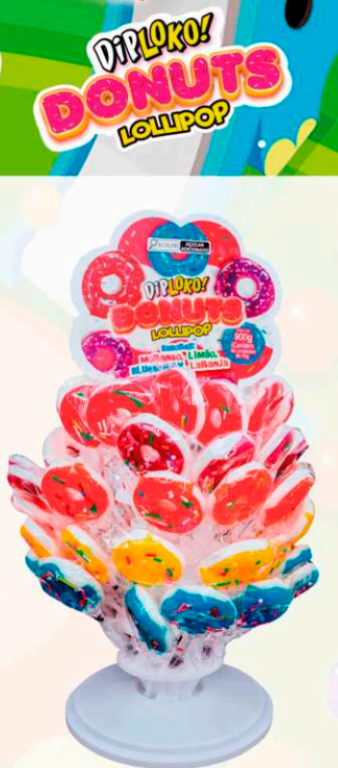 DIPLOKO LOLLIPOP DONUTS 60X15G