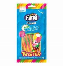 BALA DE GELATINA FINI REGALIZ TUBES TWISTER AZEDINHO 80GX12
