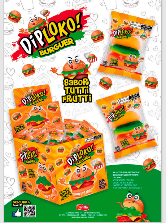 DIPLOKO BURGER GUMMY 24X15G