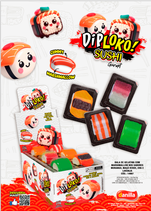 DIPLOKO SUSHY GUMMY 24X15G