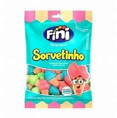BALA DE GELATINA FINI SORVETINHO 80GX12