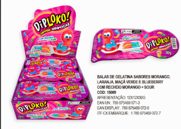 DIPLOKO  DIPPER MINHOCAS 12X30G
