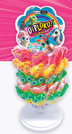 DIPLOKO LOLLIPOP ZOO 60X15G