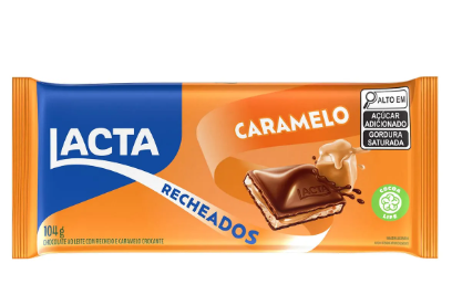 BARRA CHOCOLATE LACTA CARAMELO RECHEADO 17x104G