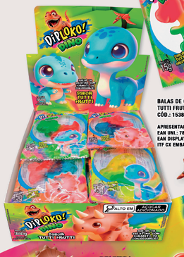 DIP LOKO DINO GUMMY 24X15G