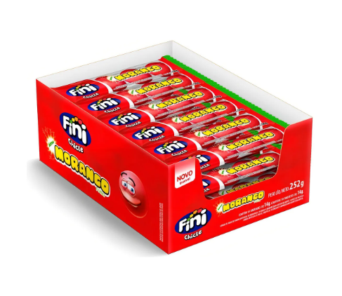 CHICLE FINI MORANGO AZEDINHO 18X14G
