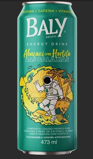 ENERGETICO BALY ABACAXI C/ HORTELÃ 6X476ML