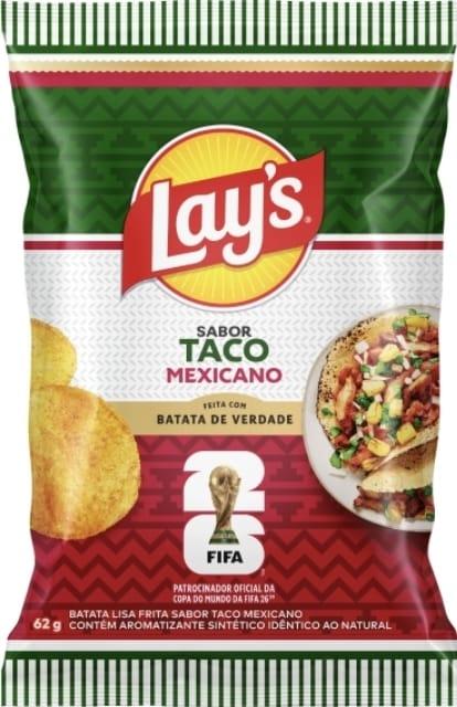 SALGADINHO LAYS TACO MEXICANO 62G