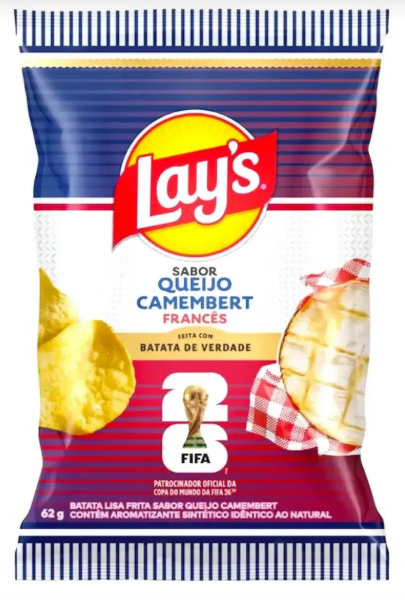 SALGADINHO LAYS QUEIJO CAMEMBERT 62G