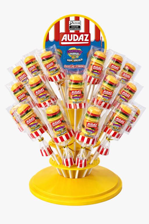 GUMMY MANIA TORRE DE HAMBURGUER C/60