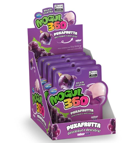 BALA DE GELATINA ARCOR MOGUL 360 UVA 10X26G