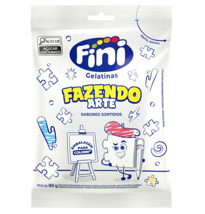 BALA DE GELATINA FINI FAZENDO ARTE 12X80G